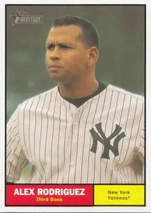 2010 Topps Heritage #19b - Alex Rodriguez - New York Yankees