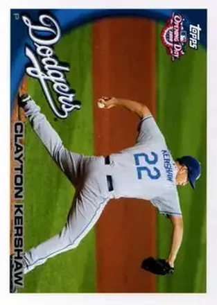 2010 Topps Opening Day #3 - Clayton Kershaw - Los Angeles Dodgers
