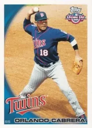2010 Topps Opening Day #4 - Orlando Cabrera - Minnesota Twins