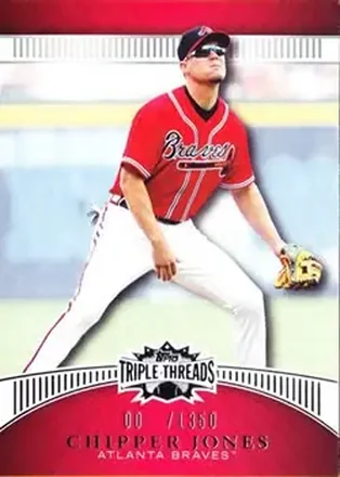 2010 Topps Triple Threads #1 - Chipper Jones - Atlanta Braves