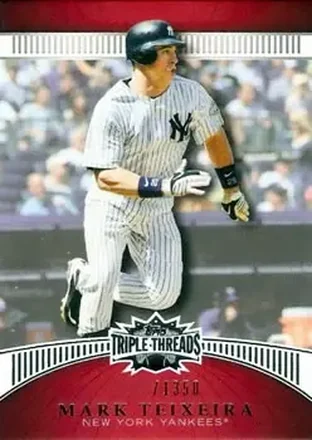 2010 Topps Triple Threads #4 - Mark Teixeira - New York Yankees