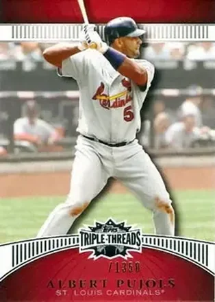 2010 Topps Triple Threads #7 - Albert Pujols - St. Louis Cardinals