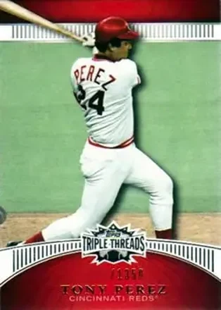 2010 Topps Triple Threads #10 - Tony Pérez - Cincinnati Reds