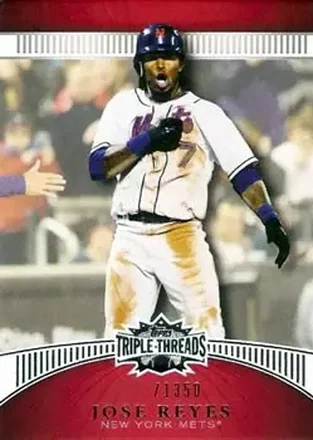 2010 Topps Triple Threads #11 - Jose Reyes - New York Mets