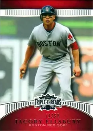 2010 Topps Triple Threads #15 - Jacoby Ellsbury - Boston Red Sox