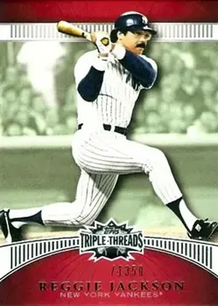 2010 Topps Triple Threads #19 - Reggie Jackson (b.1946 OF) - New York Yankees