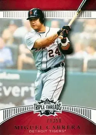 2010 Topps Triple Threads #22 - Miguel Cabrera - Detroit Tigers