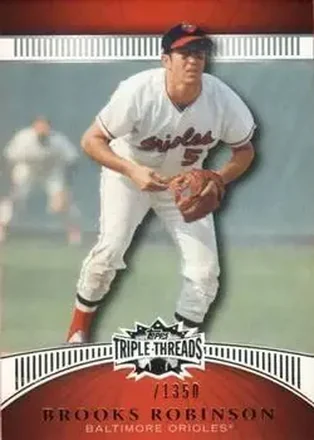 2010 Topps Triple Threads #23 - Brooks Robinson - Baltimore Orioles