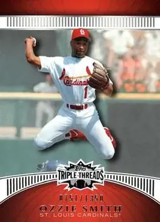 2010 Topps Triple Threads #27 - Ozzie Smith - St. Louis Cardinals
