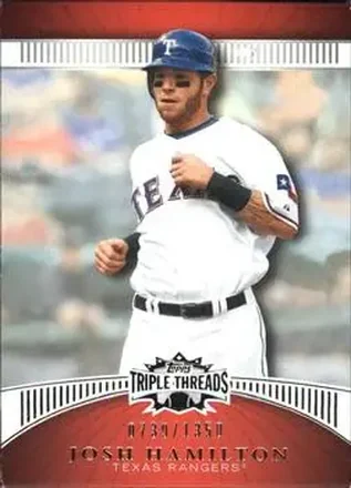 2010 Topps Triple Threads #30 - Josh Hamilton - Texas Rangers