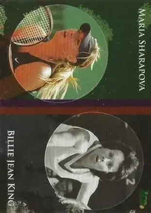 2011 Ace Authentic Match Point 2 - Dual Pogs #DP14 - Maria Sharapova - Billie Jean King