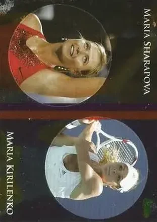 2011 Ace Authentic Match Point 2 - Dual Pogs #DP17 - Maria Sharapova - Maria Kirilenko