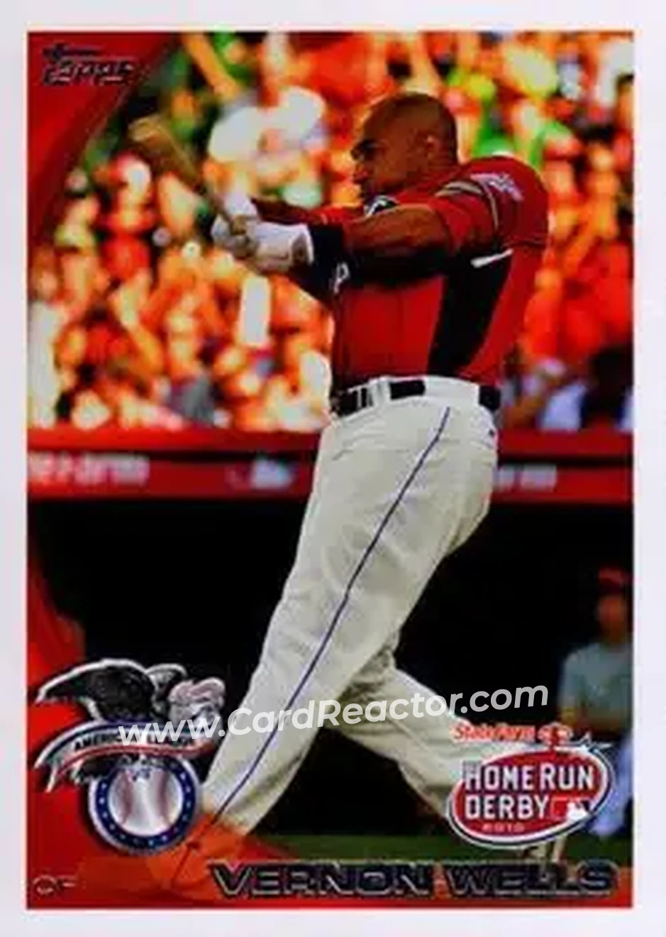 2010 Topps Update #US-11 - Vernon Wells - Toronto Blue Jays - Front