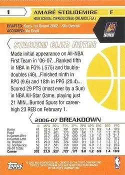 Back of Amar'e Stoudemire