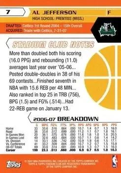 Back of Al Jefferson