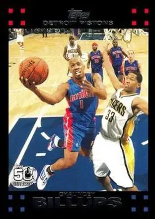 2007-08 Topps #17 - Chauncey Billups - Detroit Pistons