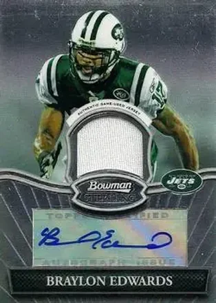 2010 Bowman Sterling #BSAR-BE - Braylon Edwards - New York Jets