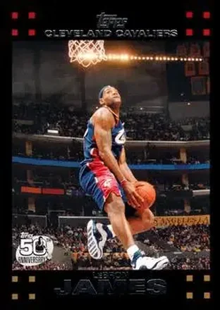 2007-08 Topps #23 - LeBron James - Cleveland Cavaliers