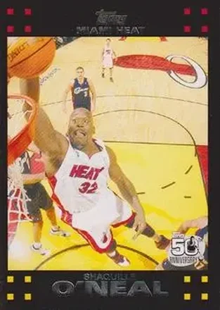 2007-08 Topps #32 - Shaquille O'Neal - Miami Heat 2007-08 Topps #32 - Shaquille O'Neal - Miami Heat