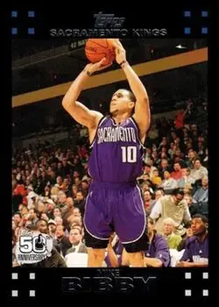 2007-08 Topps #37 - Mike Bibby - Sacramento Kings 2007-08 Topps #37 - Mike Bibby - Sacramento Kings
