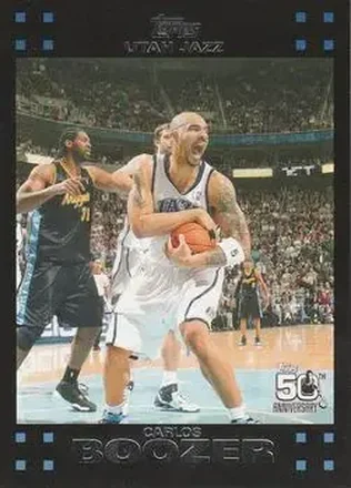2007-08 Topps #64 - Carlos Boozer - Utah Jazz