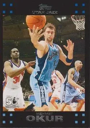 2007-08 Topps #81 - Mehmet Okur - Utah Jazz