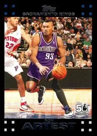 2007-08 Topps #93 - Metta World Peace - Sacramento Kings 2007-08 Topps #93 - Metta World Peace - Sacramento Kings
