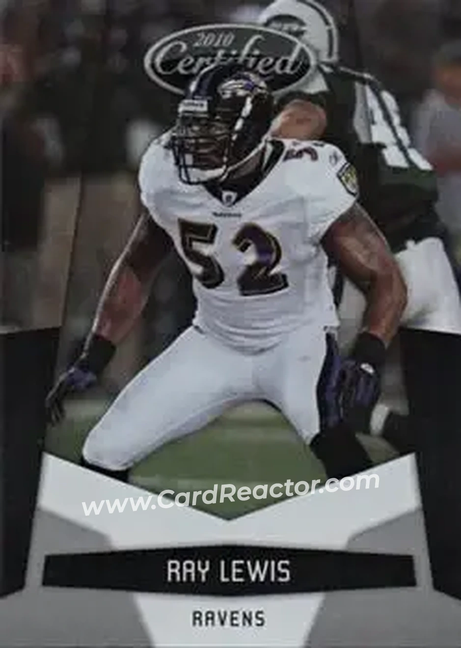2010 Panini Certified #13 - Ray Lewis - Baltimore Ravens - Front