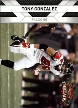2010 Panini Threads #8 - Tony Gonzalez - Atlanta Falcons