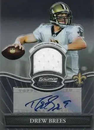 2010 Bowman Sterling #BSAR-DBR - Drew Brees - New Orleans Saints