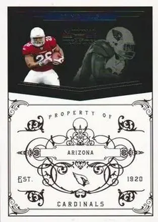 2010 Playoff National Treasures #1 - Beanie Wells - Arizona Cardinals