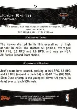 Back of Josh Smith