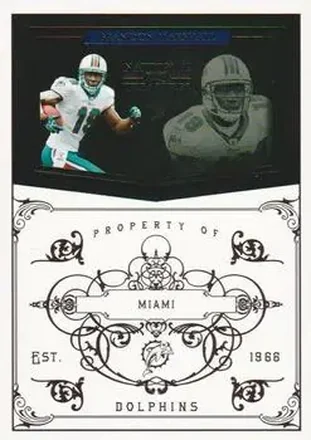 2010 Playoff National Treasures #75 - Brandon Marshall - Miami Dolphins