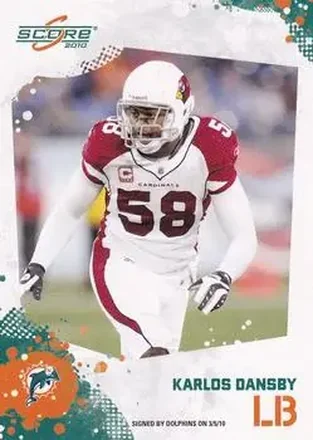 2010 Score #5 - Karlos Dansby - Miami Dolphins