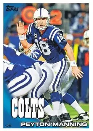 2010 Topps #1 - Peyton Manning - Indianapolis Colts