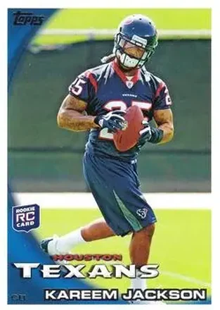 2010 Topps #2 - Kareem Jackson - Houston Texans