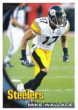 2010 Topps #8 - Mike Wallace - Pittsburgh Steelers