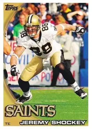 2010 Topps #17 - Jeremy Shockey - New Orleans Saints