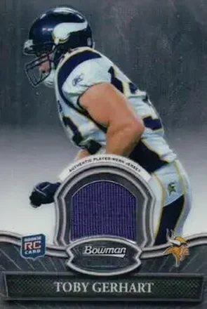 2010 Bowman Sterling #BSR-TG - Toby Gerhart - Minnesota Vikings