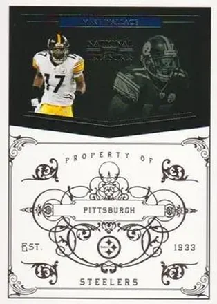 2010 Playoff National Treasures #119 - Mike Wallace - Pittsburgh Steelers