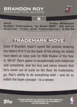 Back of Brandon Roy