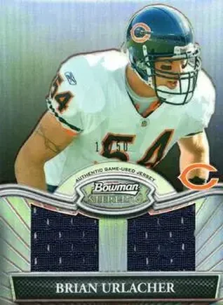 2010 Bowman Sterling - Black Refractors #BSRDR-BU - Brian Urlacher - Chicago Bears