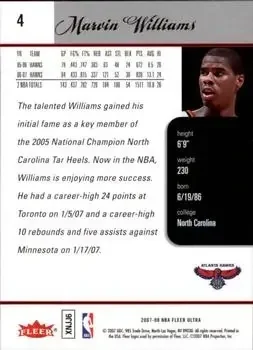 Back of Marvin Williams