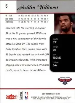 Back of Shelden Williams