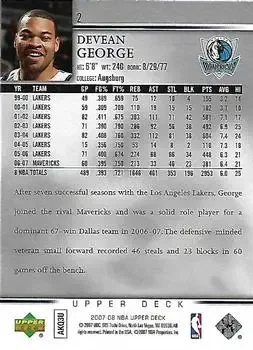 Back of Devean George