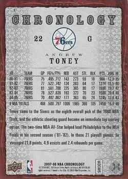 Back of Andrew Toney