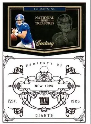 2010 Playoff National Treasures - Century Gold #98 - Eli Manning - New York Giants