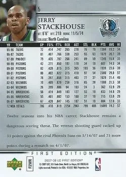 Back of Jerry Stackhouse