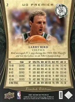 Back of Larry Bird