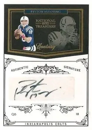 2010 Playoff National Treasures - Century Gold Signature #63 - Peyton Manning - Indianapolis Colts